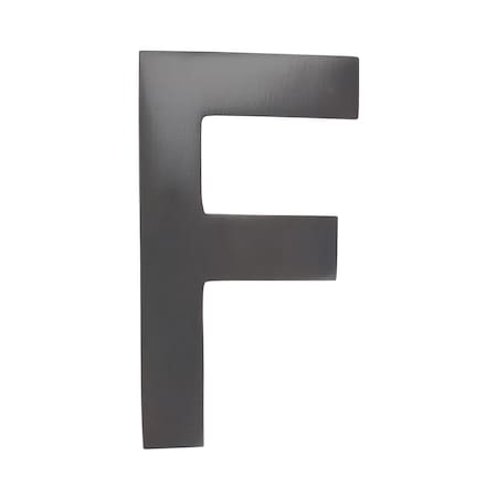 Brass 4 Inch Floating House Letter Dark Aged Copper F
